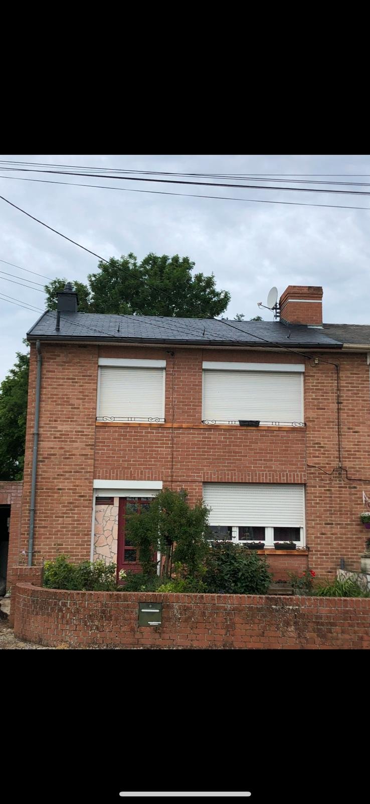 Avant/ apres demoussage et nettoyage facade